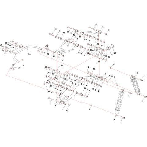 Rear suspension system