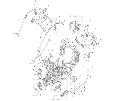 FRAME ASSEMBLY (EU NARROW VEHICLE VERSION)