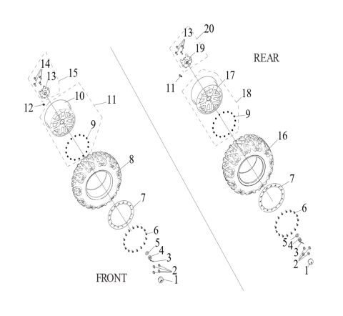 BEADLOCK RIM 27 INCH.