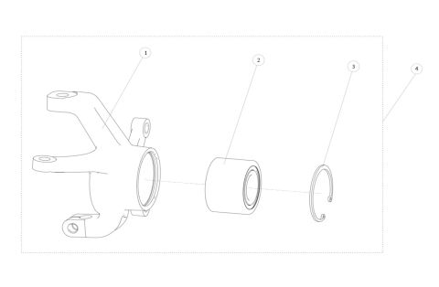 RIGHT STEERING KNUCKLE ASSY