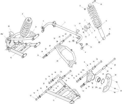 Rear suspension assembly