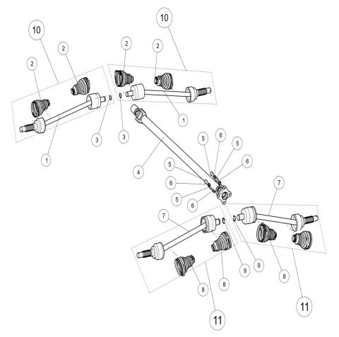DRIVE SHAFT, WIDE VERSION