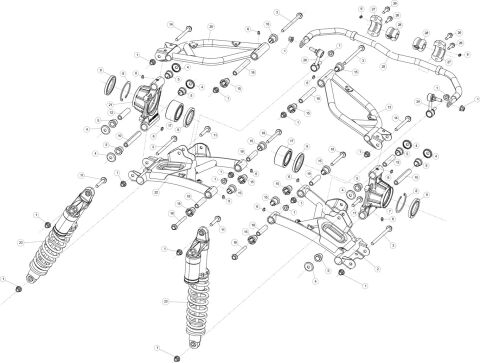 REAR SUSPENSION,NARROW VERSION.