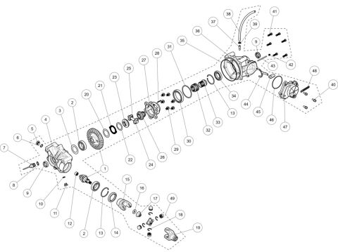 FRONT AXLE DIFFERENTIAL(JN)