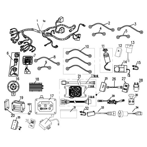 ELECTRICAL SYSTEM   (NEW FACE,  LONG BENCH SEAT)