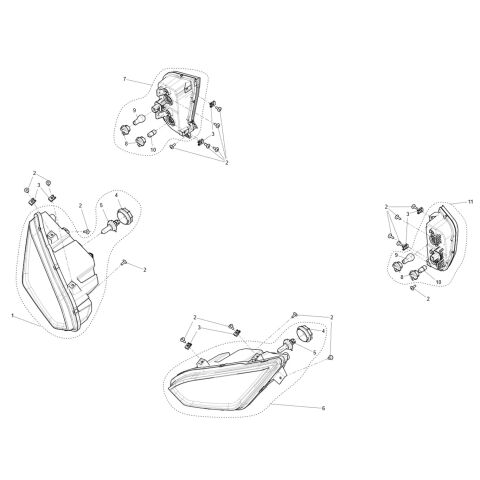 Lamp assembly- with turn signal