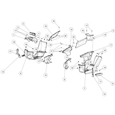 EXTERNAL PLASTIC PARTS(MIDDLE)