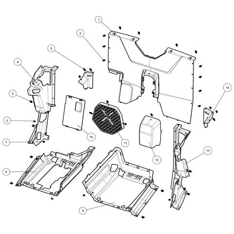 REAR PANEL OF COCKPIT.