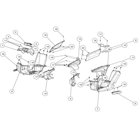 MIDDLE  PLASTIC PARTS(LONG)