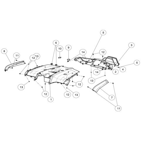 REAR PLASTIC PARTS