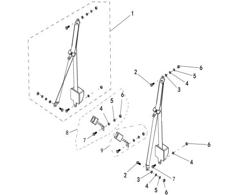 Body, Seat Belt Mounting