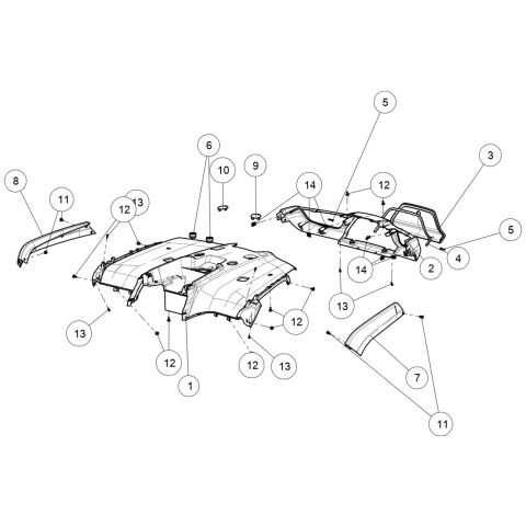 EXTERNAL PLASTIC PARTS(REAR)