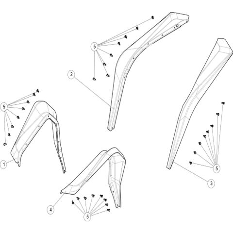 Widened mudguard.