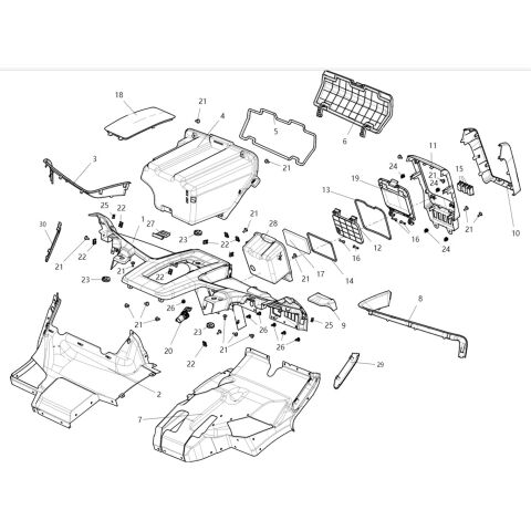 INTERNAL RUBBER AND PLASTIC PARTS