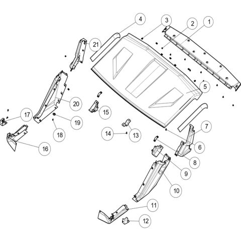 ROOF AND EXTERNAL PLASTIC PARTS.