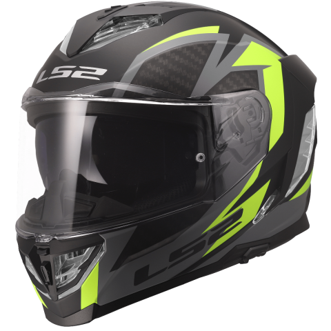 LS2 FF818 STORM III DYNAMO BLACK H-V YELLOW