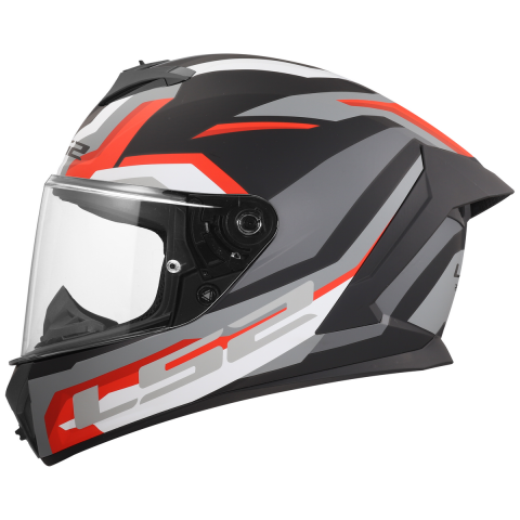 LS2 FF820 RAPID III HYPER BLACK RED