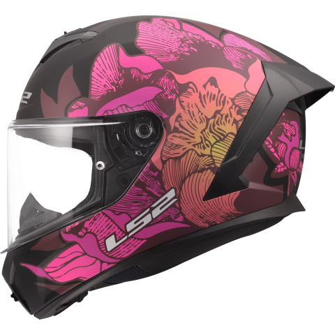 LS2 FF820 RAPID III POPPIES II BLACK PINK
