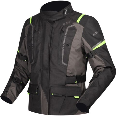 LS2 NARVIK LADY JACKET GREY BLACK H-V YELLOW M