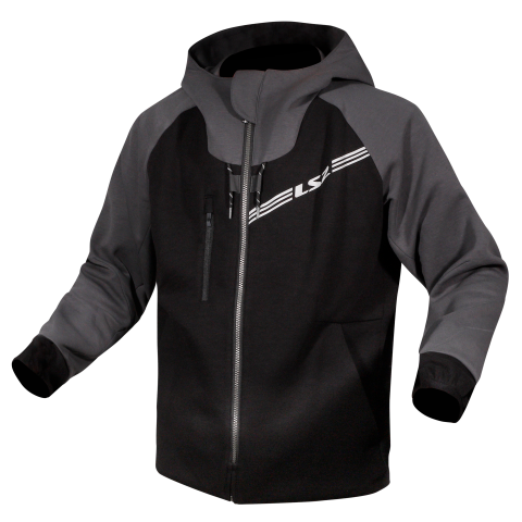 LS2 THROTTLE MAN JACKET BLACK DARK GREY