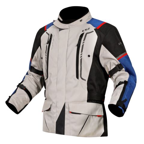 LS2 NARVIK MAN JACKET BLUE BLACK GREY RED