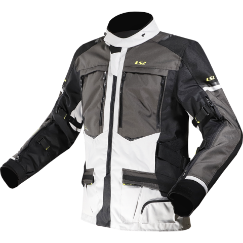 LS2 NORWAY MAN JACKET BLACK GREY YELLOW