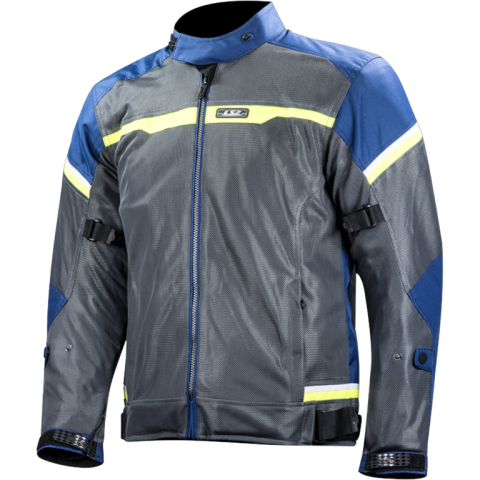 LS2 RIVA MAN JACKET BLUE DARK GREY H-V YELLOW