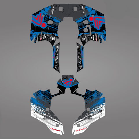 GRAPHIC STICKER KIT for Segway AT5-L blue
