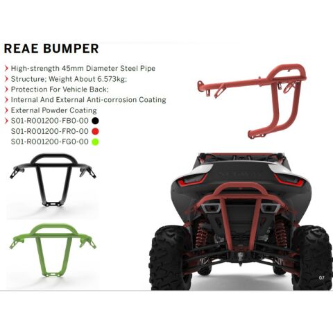 SEGWAY Villain Heavy-Duty Rear Bumper - Black