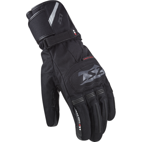 LS2 SNOW MAN GLOVES BLACK