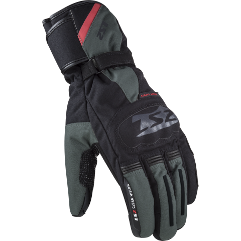 LS2 SNOW MAN GLOVES BLACK GREEN