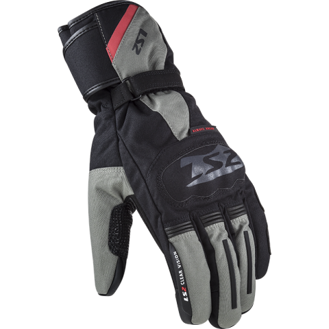 LS2 SNOW MAN GLOVES BLACK GREY