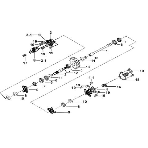 TRANSMISSION SYSTEM ASSY.