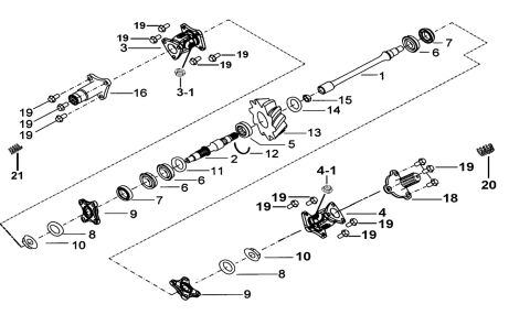 TRANSMISSION SYSTEM ASSY.