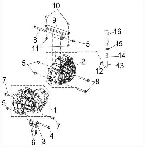 FRONT AND REAR GEAR-BOX