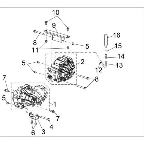 FRONT AND REAR GEAR-BOX