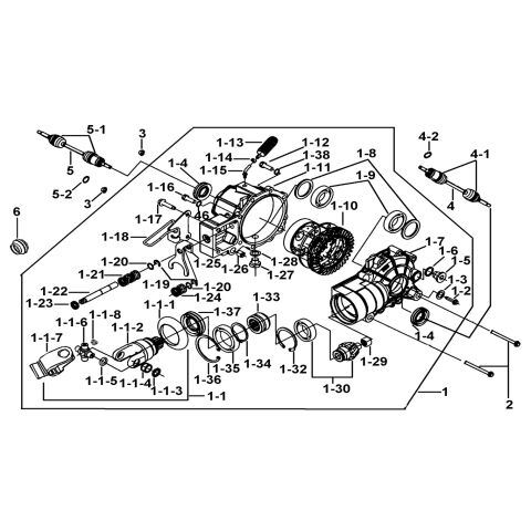 FRONT DIFFERENTIAL ASSY.(FOR NONE LOCK)