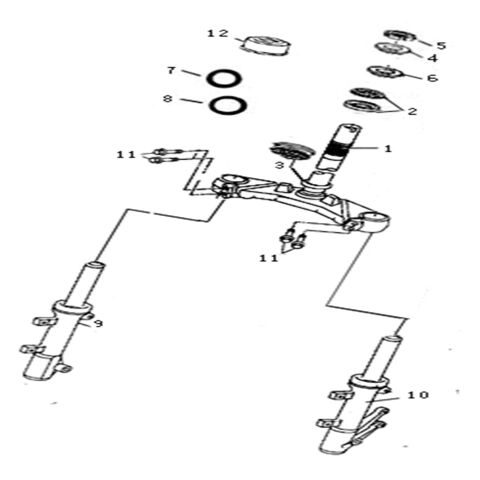 FRONT FORK FOR DISK BRAKE