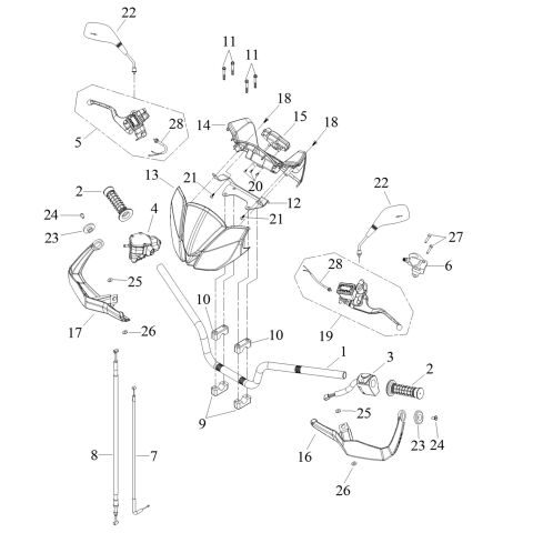 HANDLE BAR (Double Hand Brake)