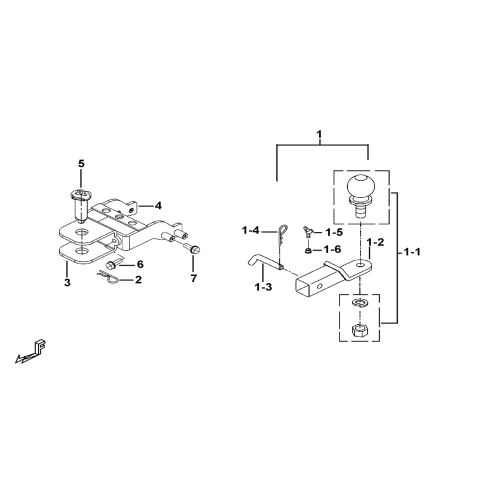 TRAILER HITCH ASSY.(OPTION)