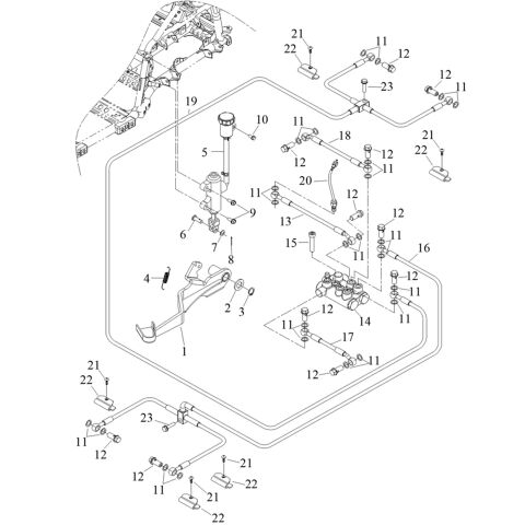 BRAKE OIL TUBE  (Double Hand Brake)