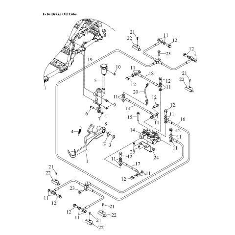 BRAKE OIL TUBE  (Double Hand Brake)