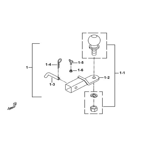 TRAILER HITCH ASSY.(OPTION)