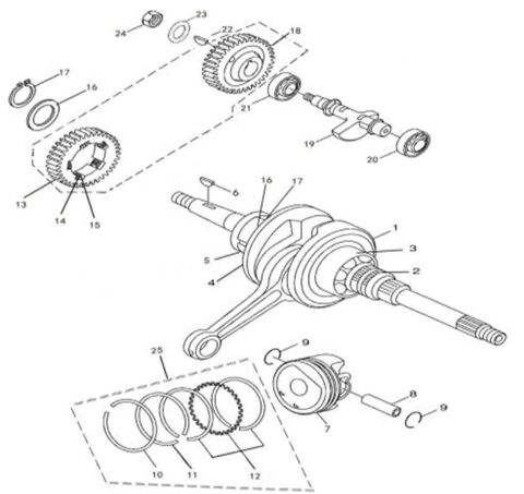 CRANKSHAFT AND PISTON