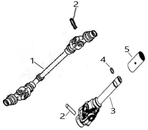 FRONT AND REAR KNUCKLE ASSY (T3 EFI) (FOR 4WD)