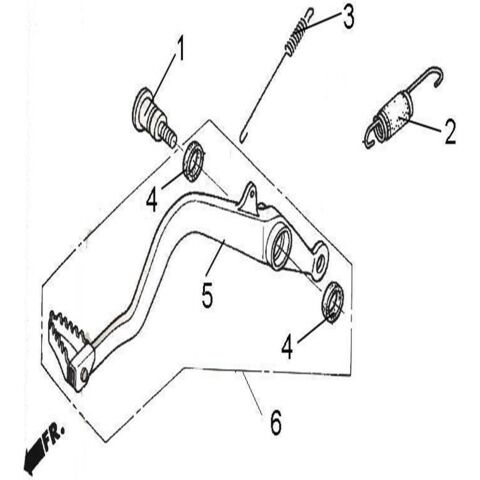 PEDAL, BRAKE
