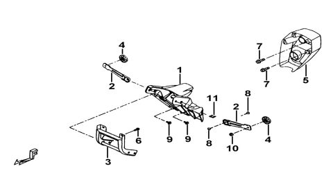 BRACKET, NUMBER-PLATE、REFLECTOR