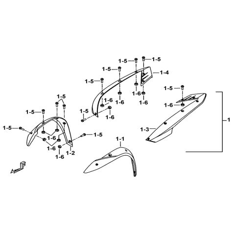 FENDER SIDE RAIL ASSY.(OPTION)