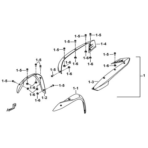 FENDER SIDE RAIL ASSY.(OPTION)