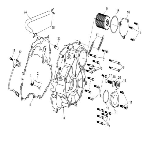 LEFT CRANKCASE COVER